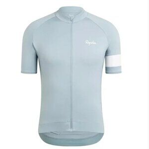 RAPHA Men's Core Cycling Biking Jersey in Awa Light Blue Size XL